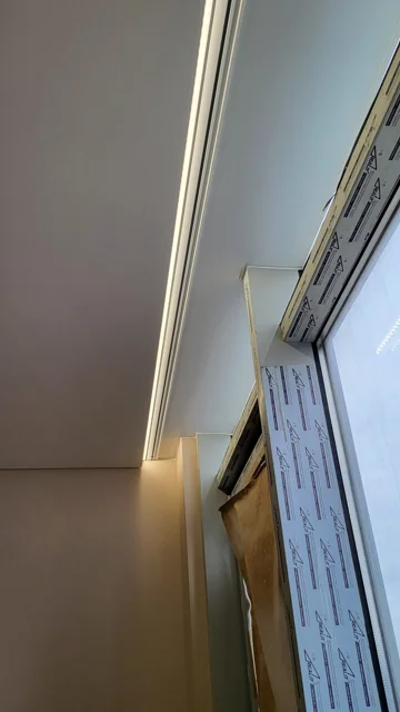 Подсветка ниши под штору